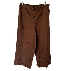 Tahari Brown Linen Trousers - NWT - Size XL